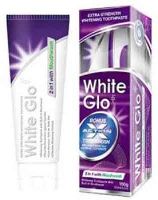 White Glo in Mouthwash Extra Strength Whitening Toothpaste Diş Macunu